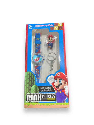 Set Reloj y Llavero Super Mario Bros