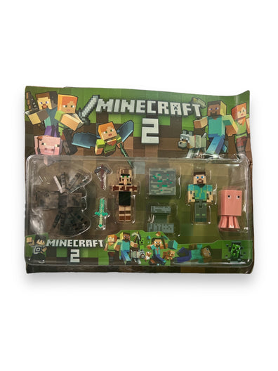 Set Juguetes, Figuras  Minecraft 8 Piezas
