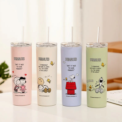 Vaso con Carrizo Snoopy