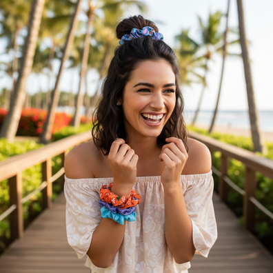 Set de Scrunchies, Colas  Stitch