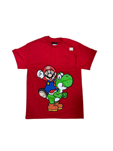 Franela Mario y Yoshi Roja