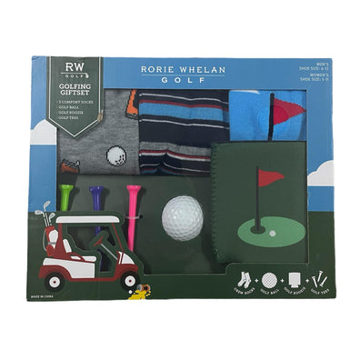 Set de Golf Medias, Pelota, Enfriador de Cerveza y Golf Tees