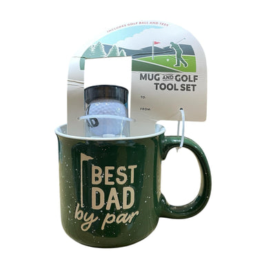 Set Taza, Pelota y Soporte para Pelota de Golf