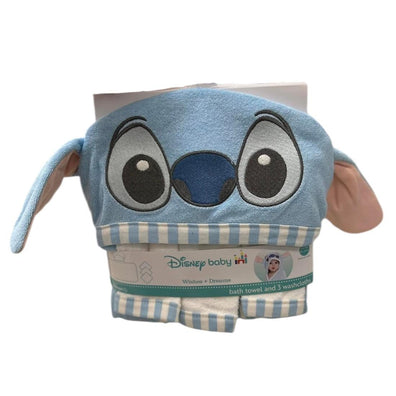 Toalla con Capucha Para Bebe Stitch