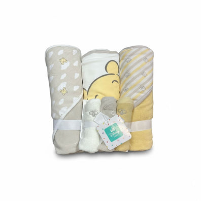 Set 6 piezas Toallas y Paños para Bebe Winnie Pooh