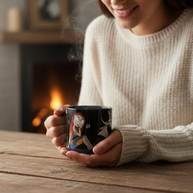 Taza Cambio de Color Jack y Sally