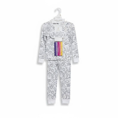 Set Pijama para Colorear y  pintar con Marcadores