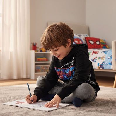Conjunto de Jogger y Sweater Pijama Spiderman Niño
