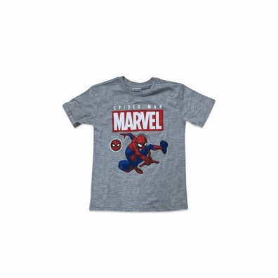 Franela Thsirt Sueter Gris Spiderman Marvel Niño