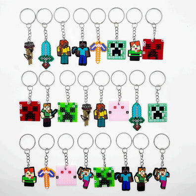 Llaveros de goma Minecraft