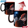 Taza DEATH NOTE Heat Change color  Mug Kira & Ryuk King