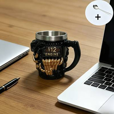 Taza Motor de Carro V12
