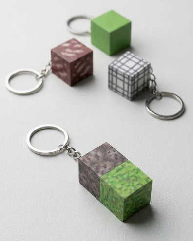 Llaveros bloque magnetico minecraft