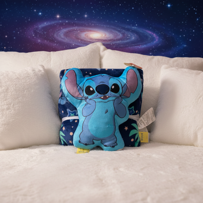 Set manta almohada y peluche stitch