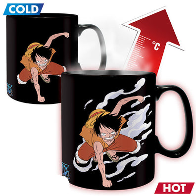 Taza Change Color Luffy & Ace One Piece