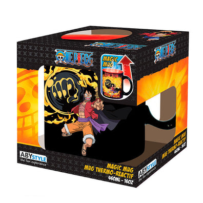 Taza One Pice Change Color Luffy vs Kaido