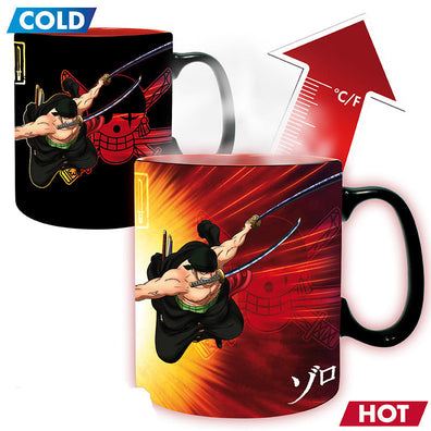Taza Change color One Piece Zoro & Sanji