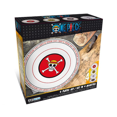 One Piece  - Set de 4 Platos - Emblemas