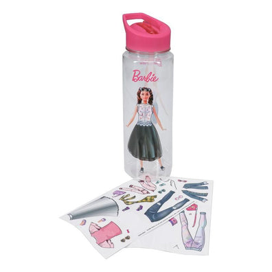 Botella, termo Barbie  con sticker