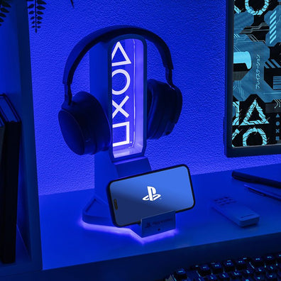 Playstation 3 en 1 Lampara, Soporte de telefono y soporte de audifonos