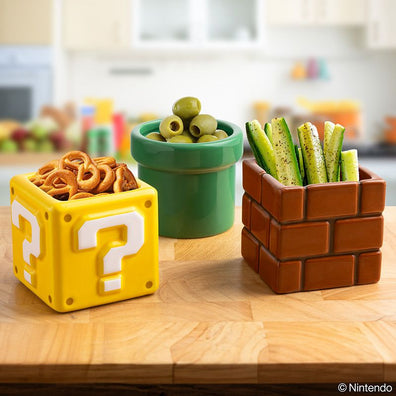 Set 3 Bowls Ceramica Snacks Super Mario Bros