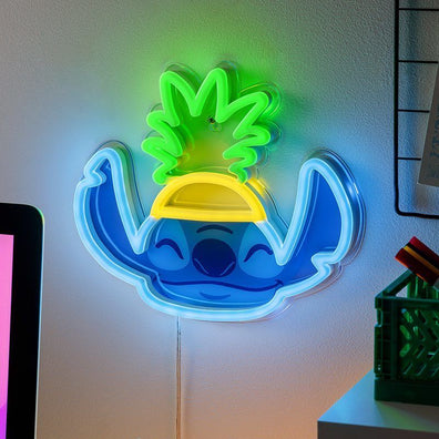 Lampara Stitch Neon Piña Led