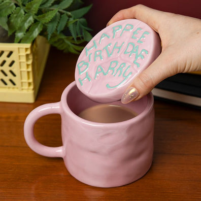 Taza con Tapa Harry Potter Birthday Cake