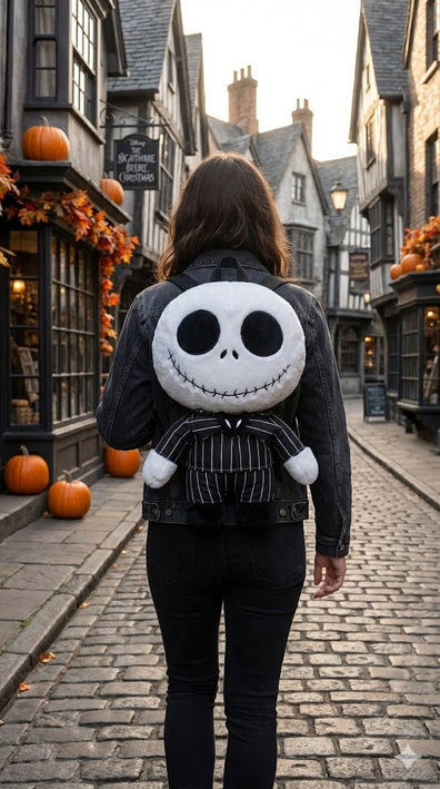 Peluche Bolsa Mochila o Cartera Jack Skelington