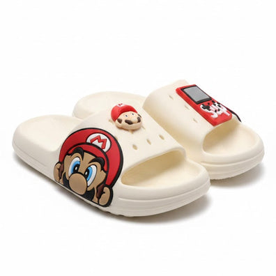 Cholas Sandalias Chancletas Mario Bros con Charms Supreme