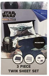 Juego de Sabana de 3 piezas tamaño twin baby yoda mandalorian Star wars