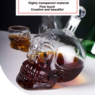 Botella licorera Calavera