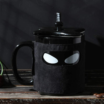 Taza Ninja con Posavaso y cuchara espada