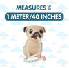 Cinta métrica Dog  Medidas en pulgadas y centímetros. Aproximadamente 3.3pies de longitud.