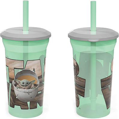 Vaso con carrizo star wars baby yoda