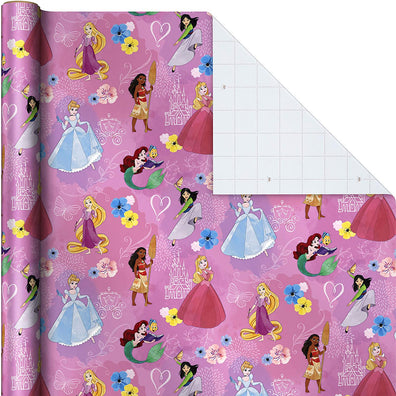 Envoltorio Premium  Disney Princesas Rosado + Lazo