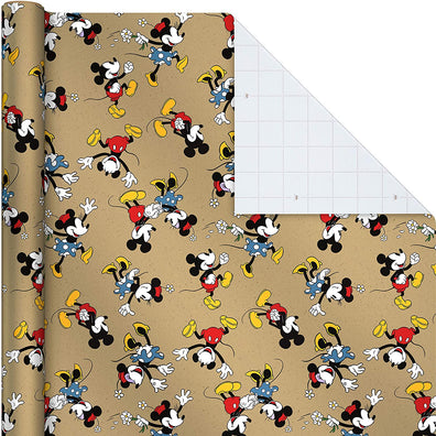 Envoltorio Fondo Rojo Mickey & Minnie  + Lazo
