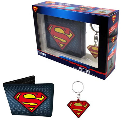 Set de regalo Cartera y llavero Superman - Superman Wallet and Keyring Gift Set