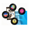Magnéticos Retro casette y disco de vinyl