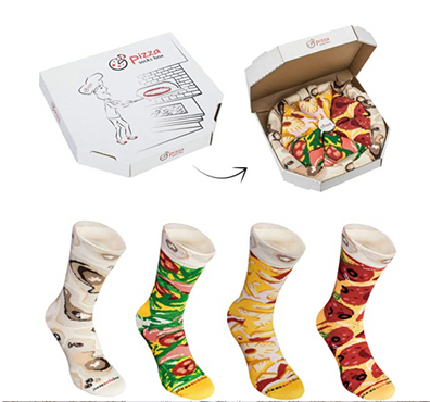 Medias Calcetines Pizza  (3 pares )