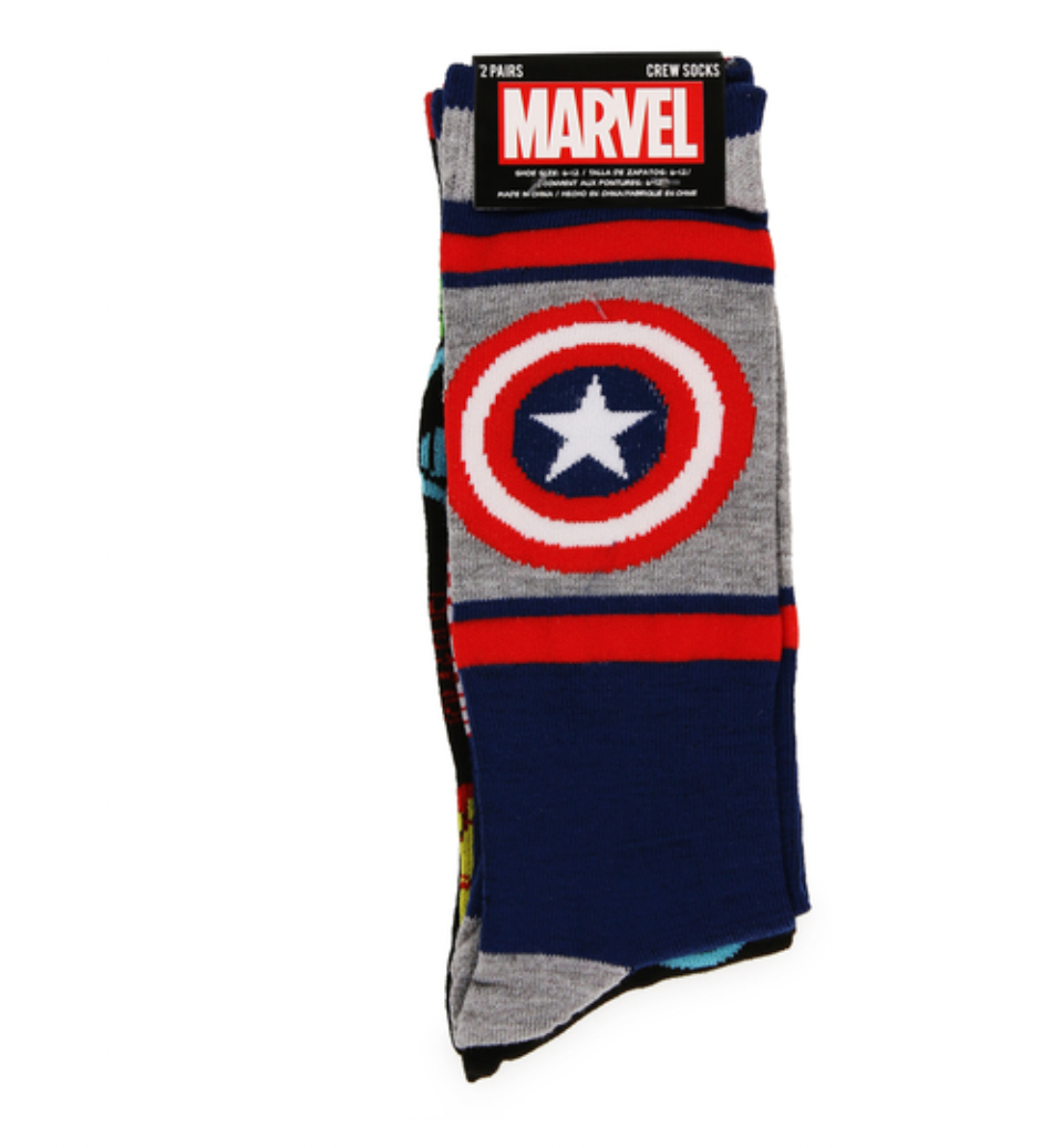 Marvel Capitan America Calcetines Hombre Antideslizantes