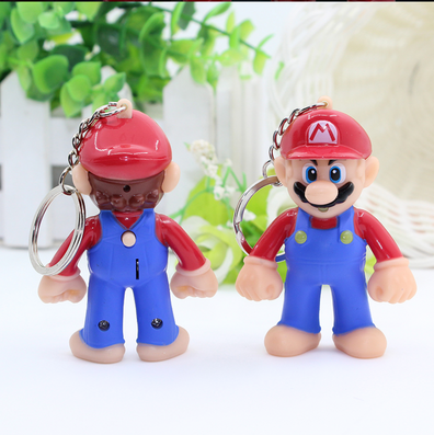 Llavero con luz y sonido super mario bros