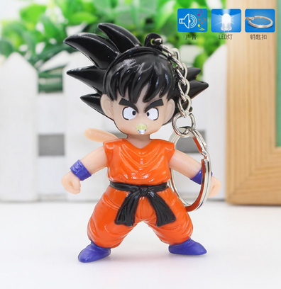 llavero con luz y sonido goku  dragon ball