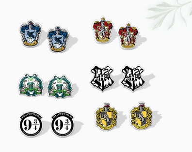 Zarcillos, pendientes Harry Potter Casas
