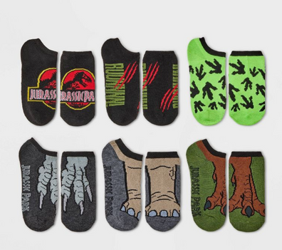 Set medias 6Pack Jurassic para niños