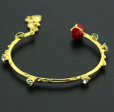Pulsera Bella y la bestia Rosa