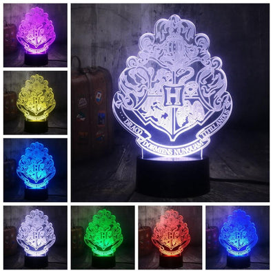 Lampara 3D Hogwarts