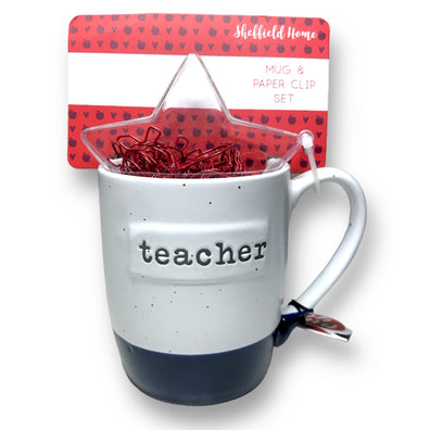 Set taza Teacher y clips / profesores