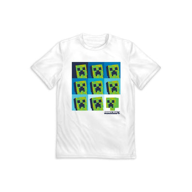 Franela, tshirt, sueter Minecraft Creeper Blanca