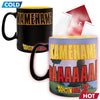 Taza change color + Posavaso dragon ball Goku Kamehameha