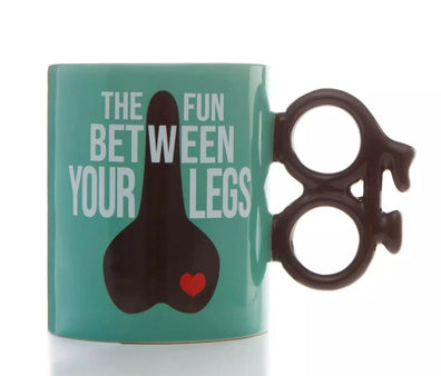 Taza Bicicleta Diversion entre piernas